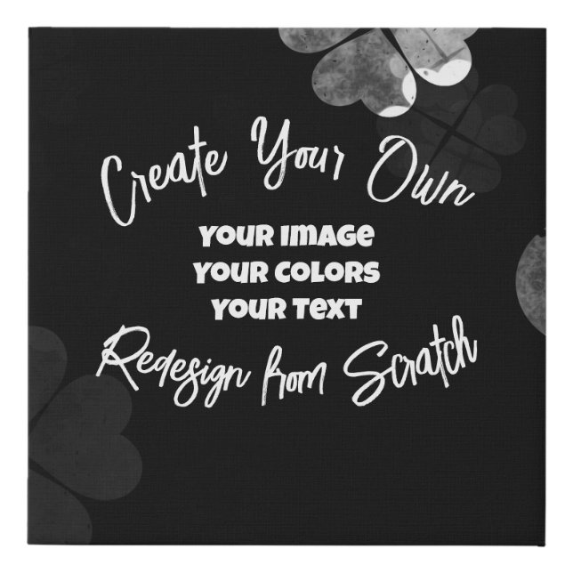 Create Your Own Custom Personalized Faux Canvas Print (Front)