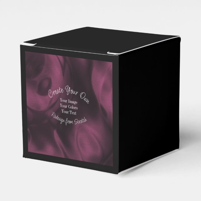 Create Your Own Custom Personalized Favor Boxes (Front Side)