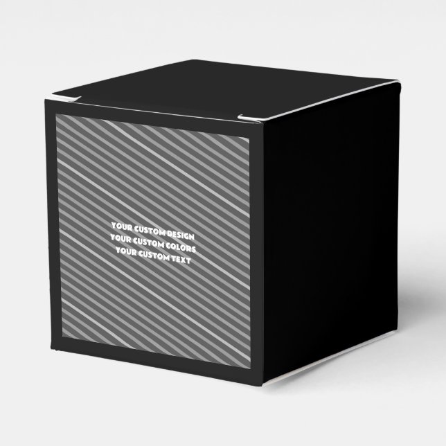 Create Your Own Custom Personalized Favor Boxes (Front Side)