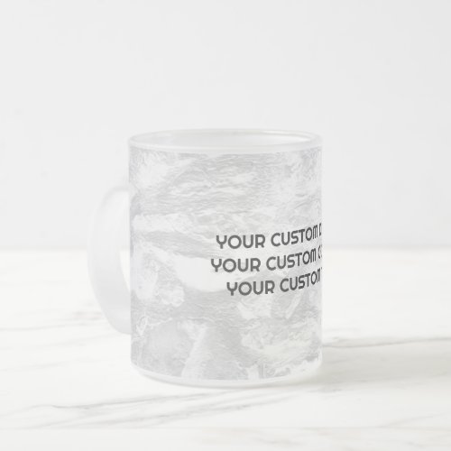 Create Your Own Custom Personalized Frosted Glass Coffee Mug