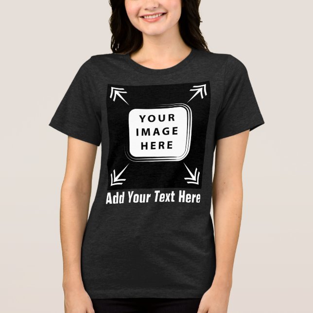 Create Your Own Custom Personalized Gifts Tri-Blend Shirt (Front)