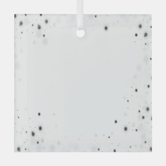 Create Your Own Custom Personalized Glass Ornament (Front)