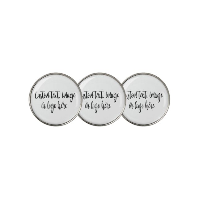 Create Your Own Custom Personalized Golf Ball Marker (3 Up)