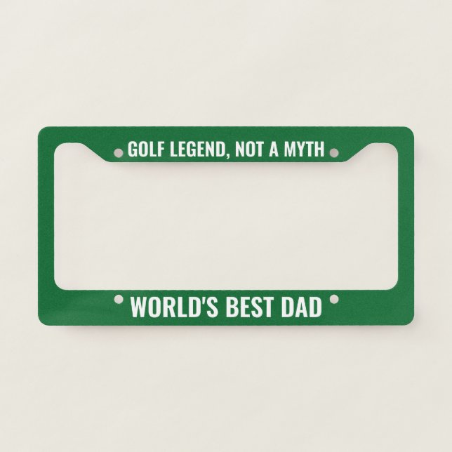 Create Your Own Custom Personalized Golfer DAD License Plate Frame (Front)