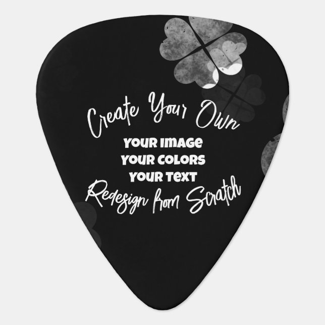 Create Your Own Custom Personalized Guitar Pick (Front)