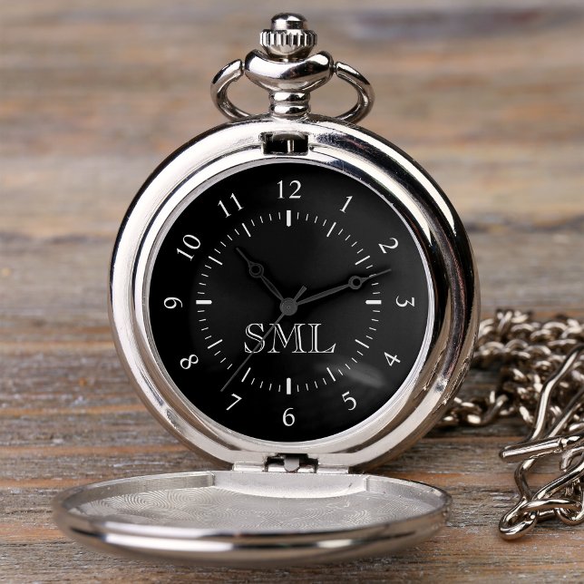 Create Your Own Custom Personalized Initials Pocket Watch (Creator Uploaded)