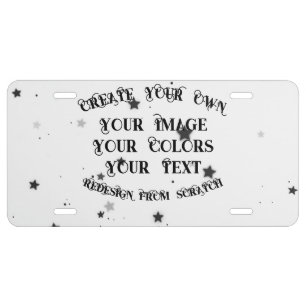 Create Your Own Custom Personalized License Plate