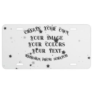 Create Your Own Custom Personalized License Plate