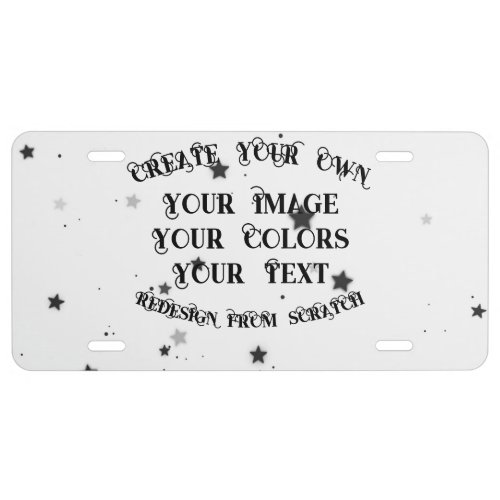 Create Your Own Custom Personalized License Plate