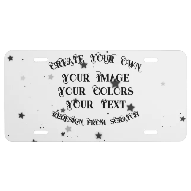 Create Your Own Custom Personalized License Plate | Zazzle
