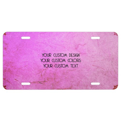 Create Your Own Custom Personalized License Plate