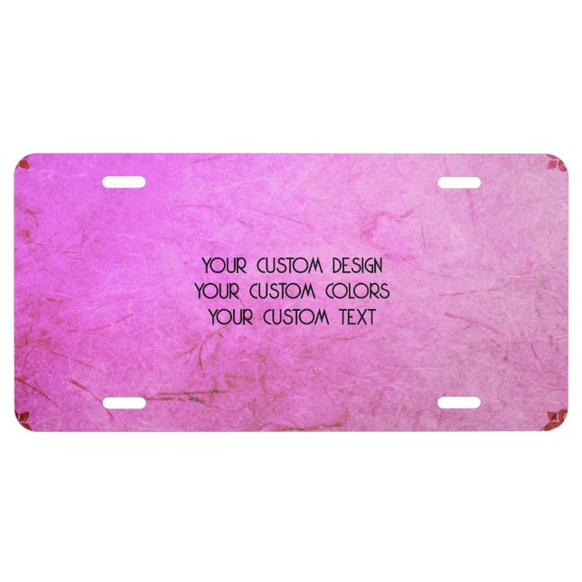 Create Your Own Custom Personalized License Plate (Front)