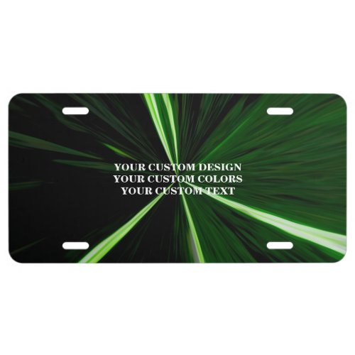 Create Your Own Custom Personalized License Plate