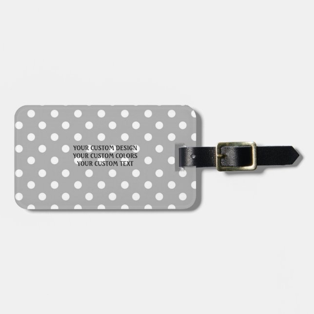 Create Your Own Custom Personalized Luggage Tag (Front Horizontal)