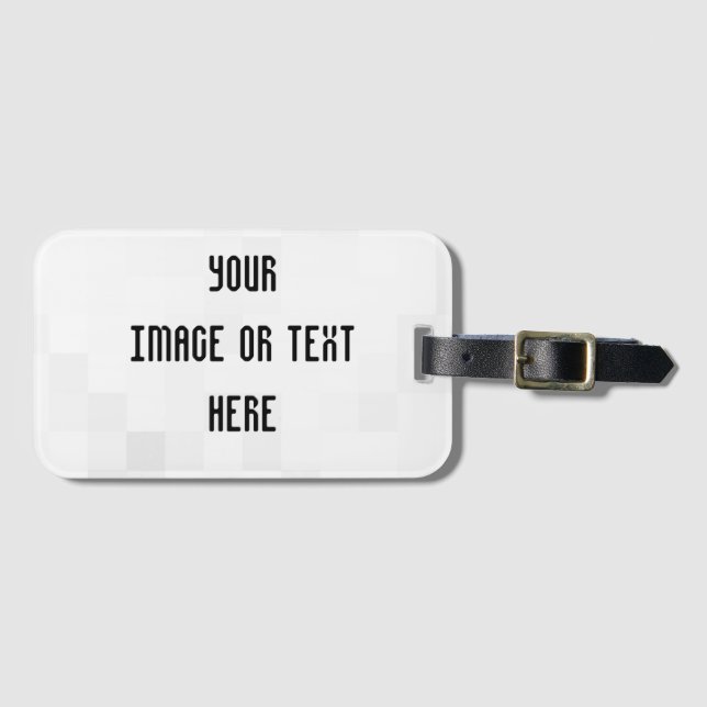 Create Your Own Custom Personalized Luggage Tag (Front Horizontal)