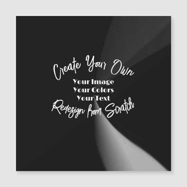 Create Your Own Custom Personalized Magnetic Card (Front)
