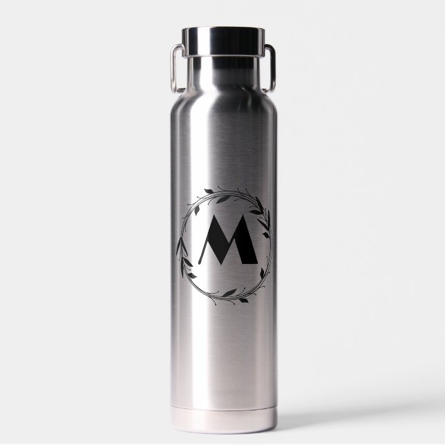 Create Your Own Custom Personalized Monogrammed Water Bottle (Front)