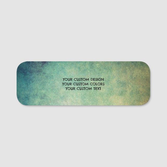 Create Your Own Custom Personalized Name Tag (Front)