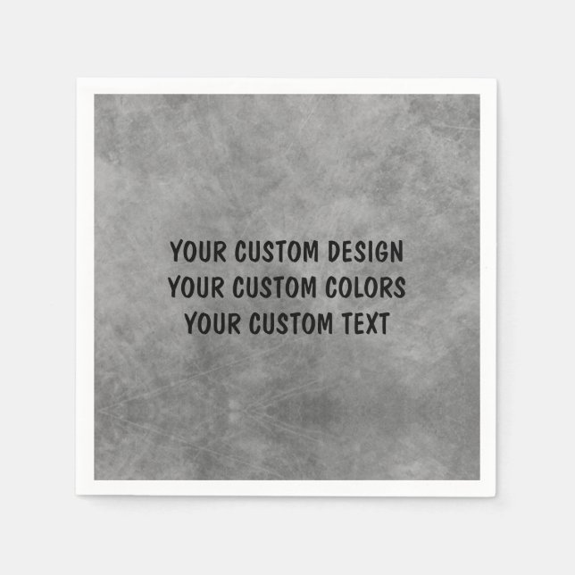 Create Your Own Custom Personalized Napkins (Front)