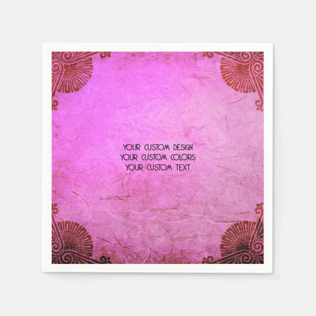 Create Your Own Custom Personalized Napkins (Front)