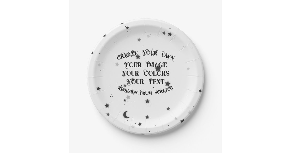 Create Your Own Custom Personalized Paper Plates Zazzle