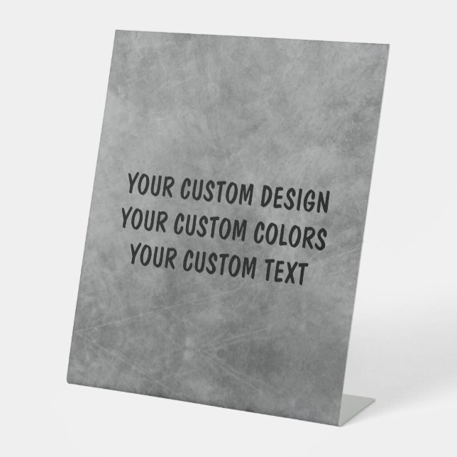 Create Your Own Custom Personalized Pedestal Sign (Front)