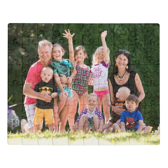Create Your Own Custom Personalized Photo and Text Jigsaw Puzzle (Puzzle Horizontal)