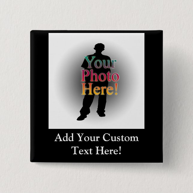 Create Your Own Custom Personalized Photo Button (Front)