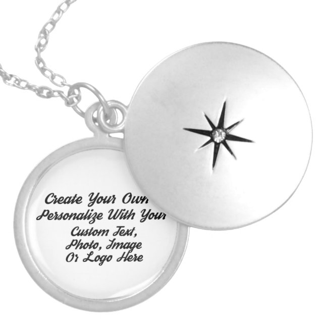 Create Your Own Custom Personalized Photo Locket Necklace (Front)