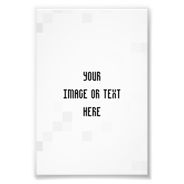 Create Your Own Custom Personalized Photo Print (Front)