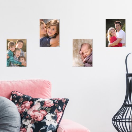 Create Your Own Custom Personalized Photo Text Wall Art Sets