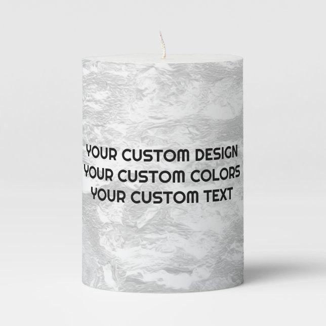 Create Your Own Custom Personalized Pillar Candle (Front)