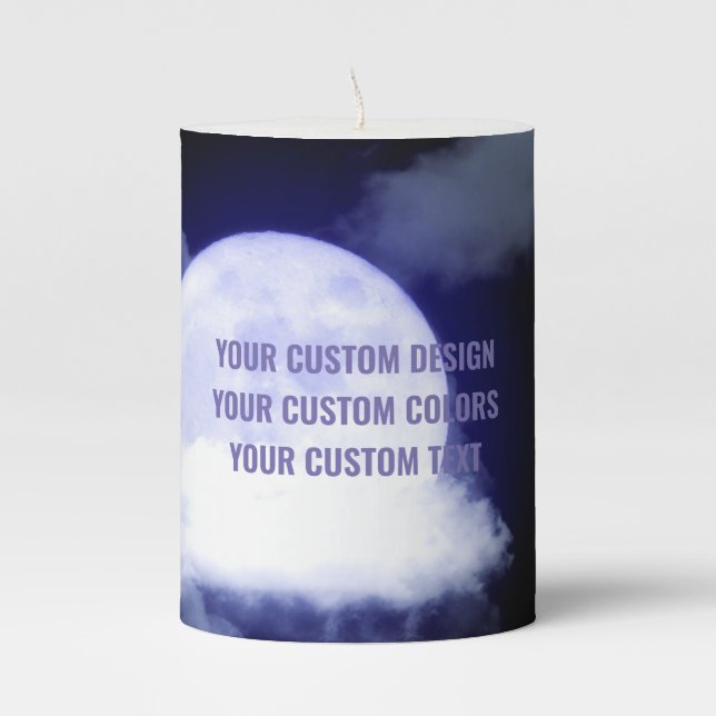 Create Your Own Custom Personalized Pillar Candle (Front)