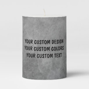 Create Your Own Custom Personalized Pillar Candle