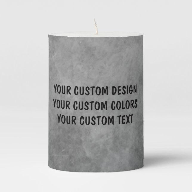 Create Your Own Custom Personalized Pillar Candle (Front)
