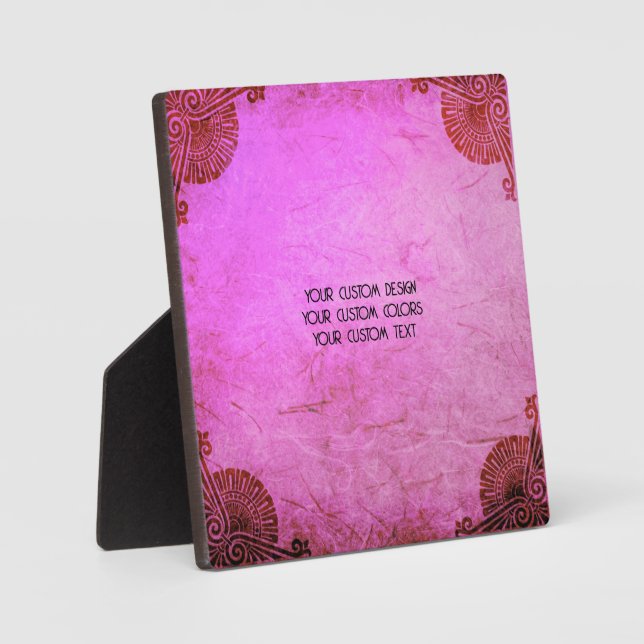 Create Your Own Custom Personalized Plaque (Front)