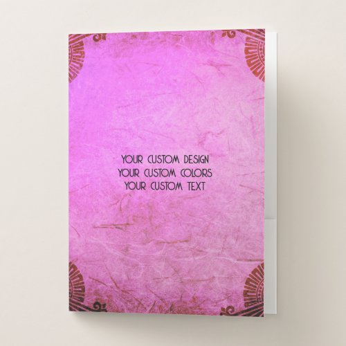 Create Your Own Custom Personalized Pocket Folder