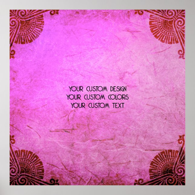 Create Your Own Custom Personalized Poster (Front)