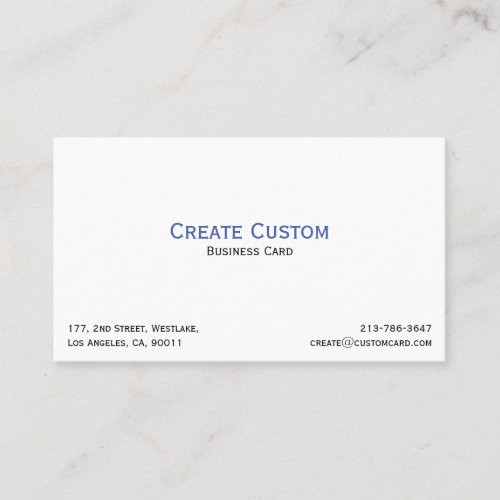 Create Your Own Custom Personalized Professional Business Card