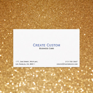 Create Your Own Custom Personalized Professional Business Card