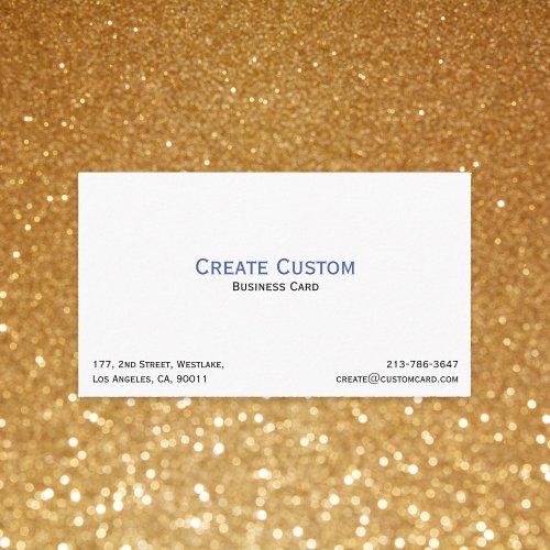 Create Your Own Custom Personalized Professional Business Card