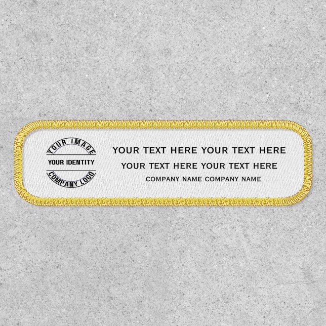 Create Your Own Custom Personalized Rectangle Patch (Front)