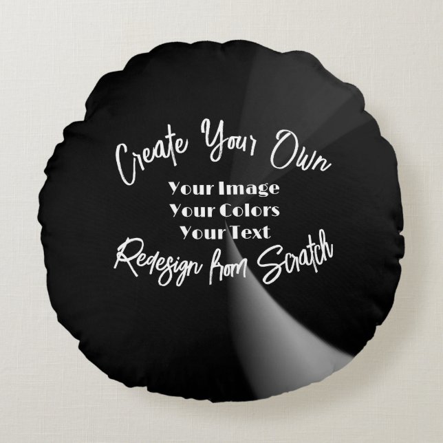 Create Your Own Custom Personalized Round Pillow (Front)