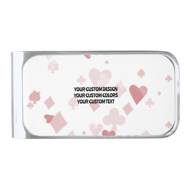 Create Your Own Custom Personalized Silver Finish Money Clip (Front)