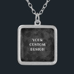 Create Your Own Custom Personalized Silver Plated Necklace<br><div class="desc">Add some custom text to personalize this product or redesign the item entirely from scratch by replacing the image shown with one of your own.

Visit Neo Vintage Gallery to view our entire collection of custom gifts,  party favors,  art prints,  small business supplies and more.</div>