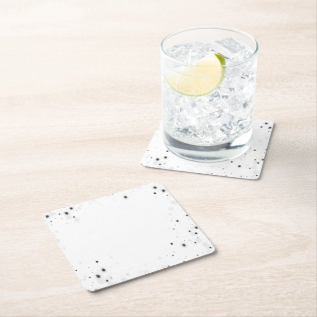 Create Your Own Custom Personalized Square Paper Coaster (Insitu)
