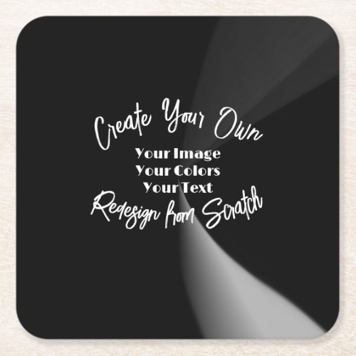 Create Your Own Custom Personalized Square Paper Coaster