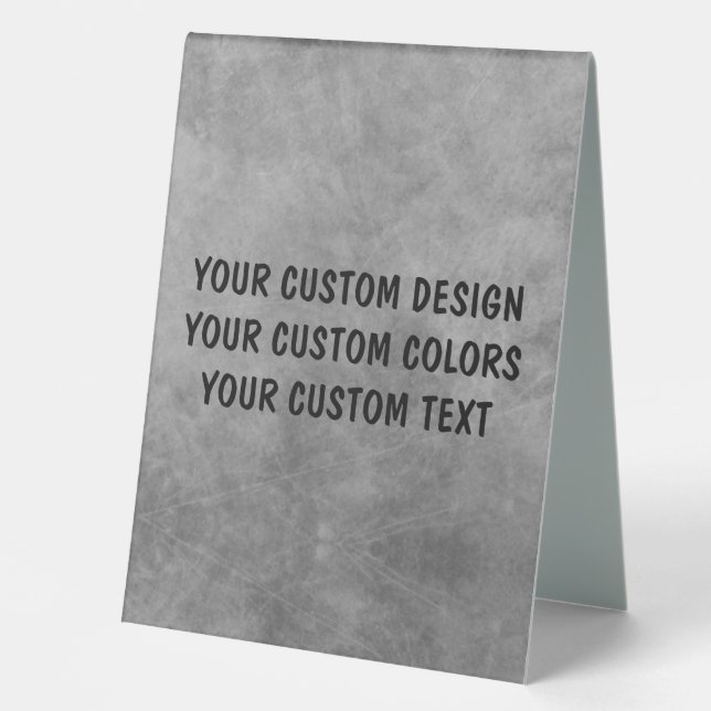 Create Your Own Custom Personalized Table Tent (Front)