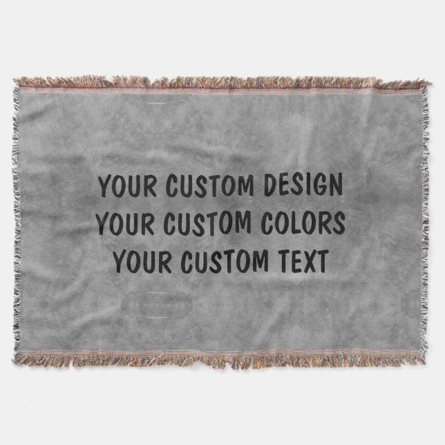 Create Your Own Custom Personalized Throw Blanket (Front)