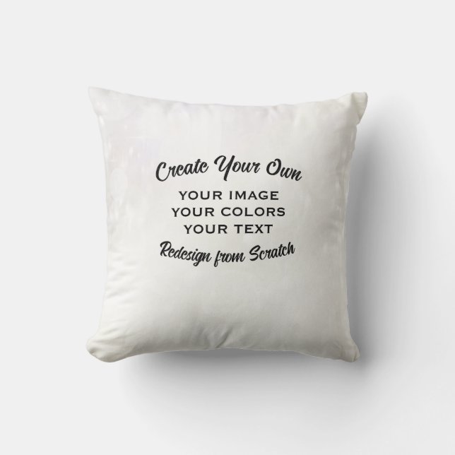 Create Your Own Custom Personalized Throw Pillow (Front)